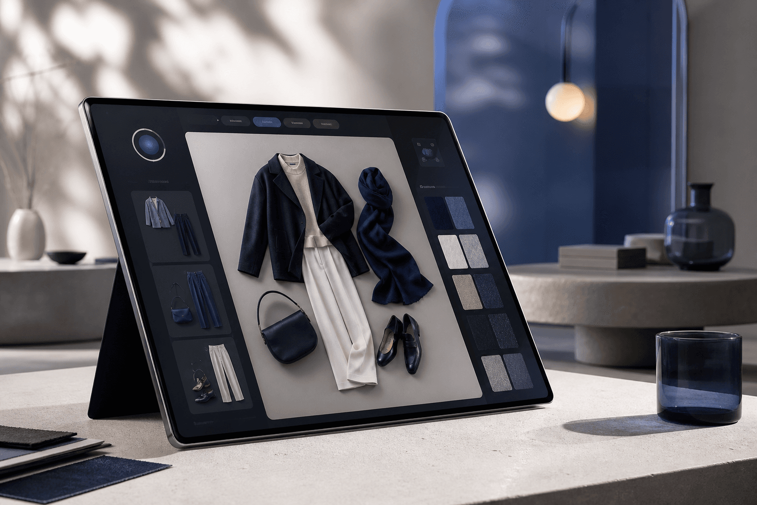 Alankar product visual showing an AI styling interface