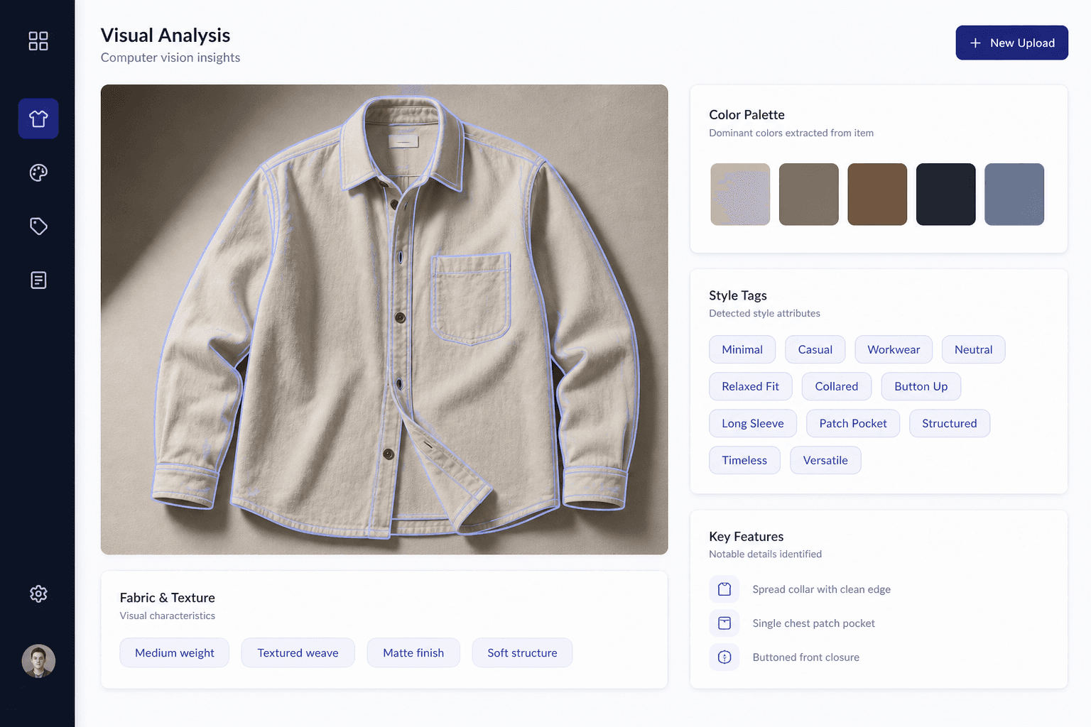 Alankar visual analysis of garments, color, and style